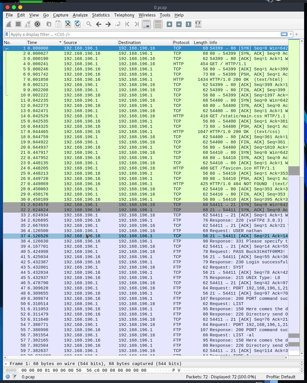 pcap 0 wireshark