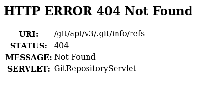 gitbucket redirected .git