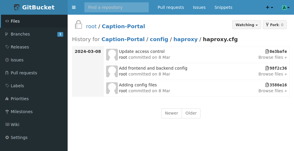 haproxy config history