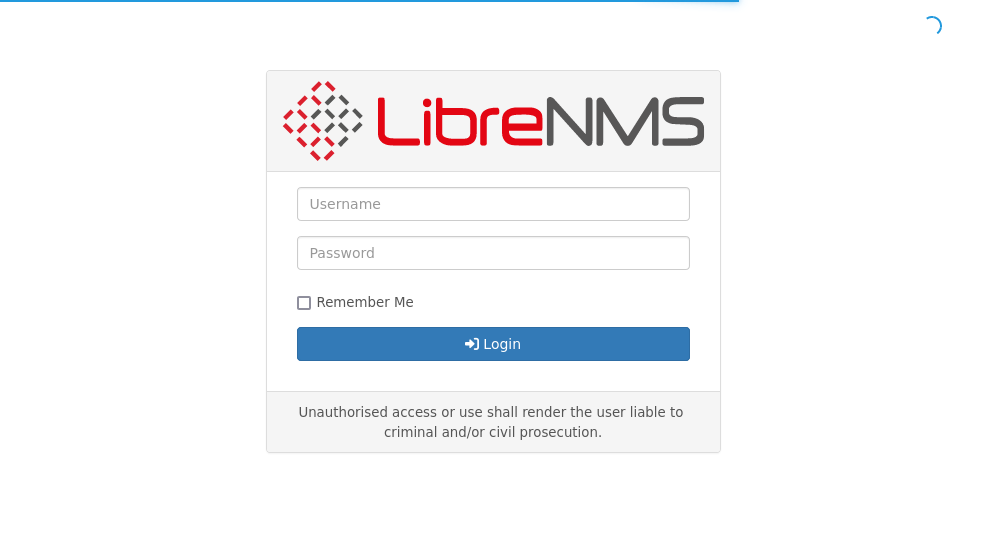 libre nms login