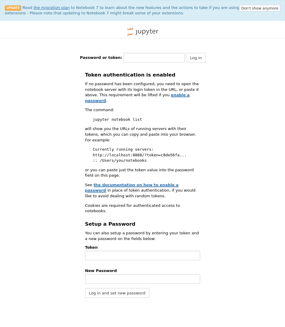 jupyter notebook front page