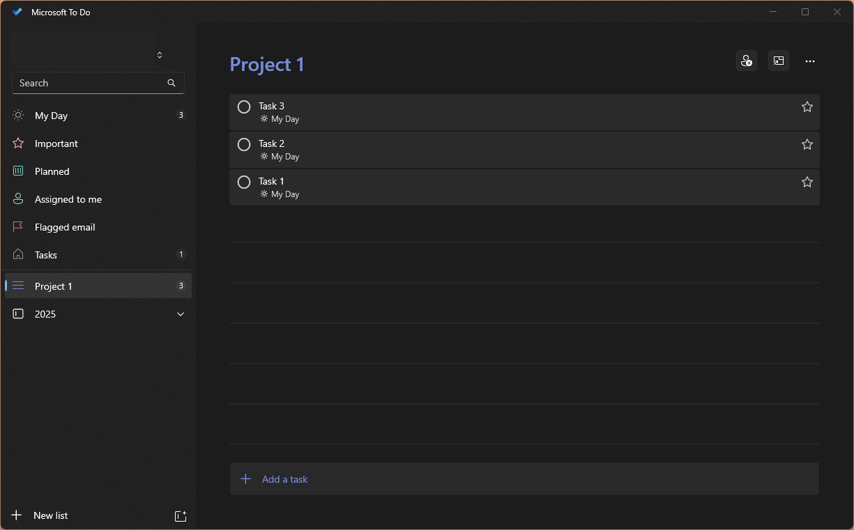 Project Demo With Lists