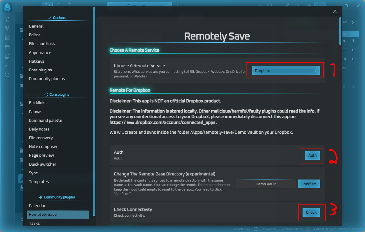 Remotely Save Settings