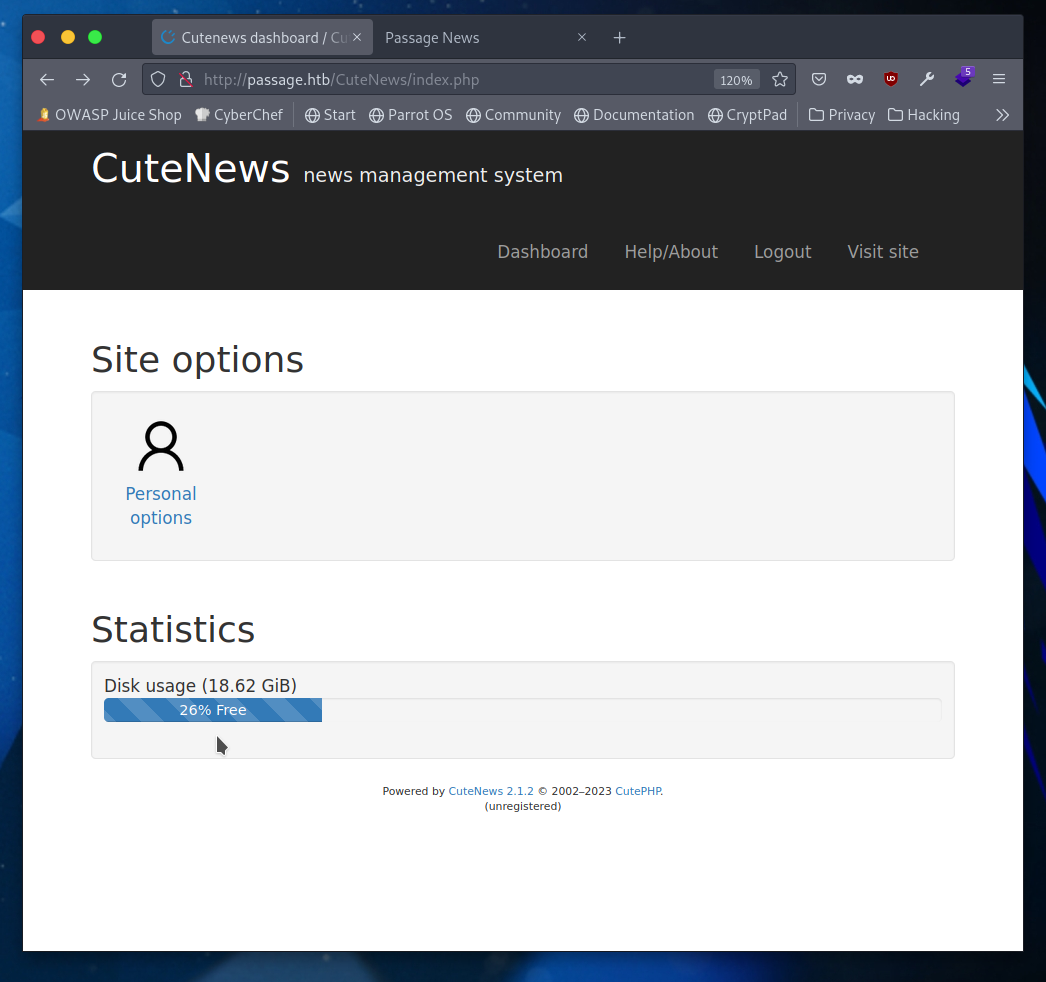 CuteNews Profile