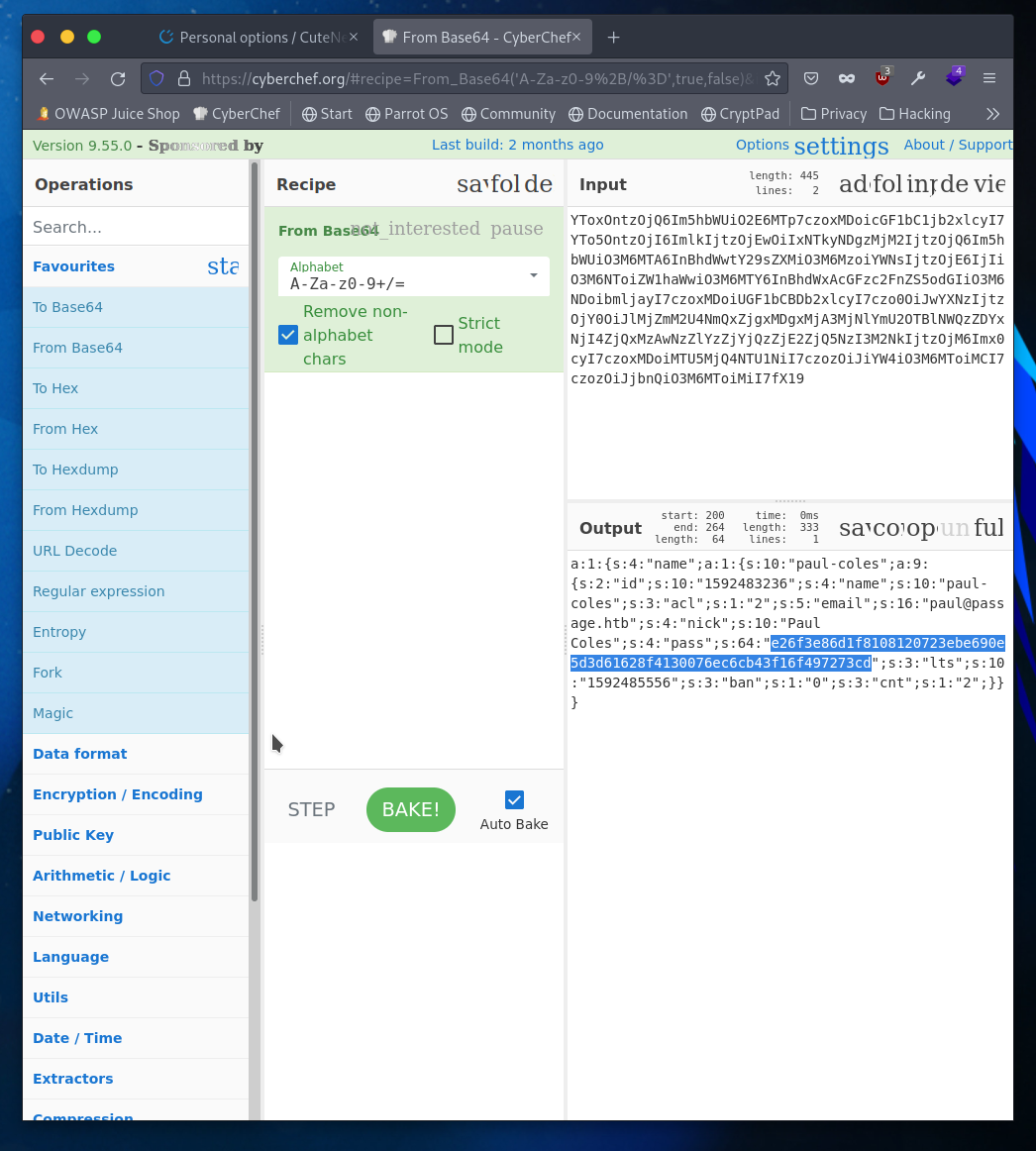 CyberChef Base64 paul