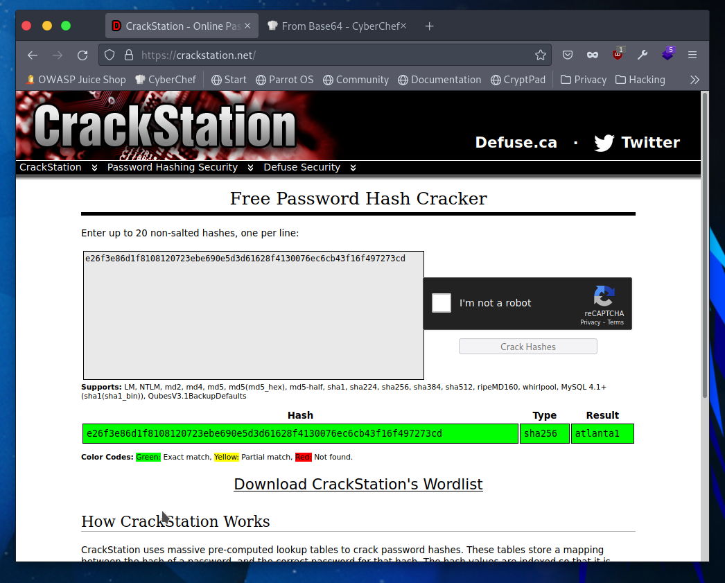 CrackStation paul password