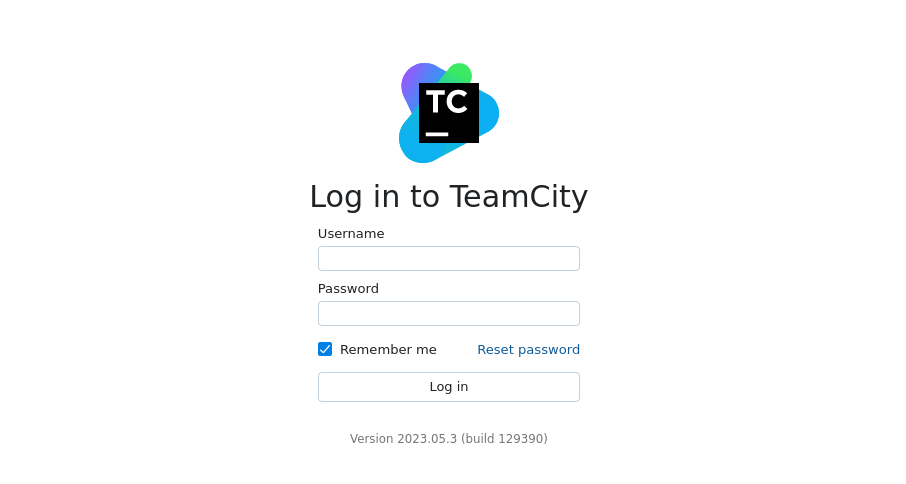 Teamcity Login